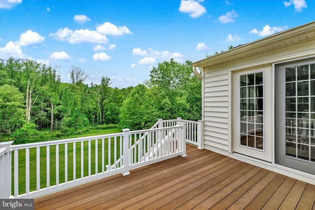 9830 Forge Valley Ct, Perry Hall, MD 21128 - deck featuring a yard and a forest view