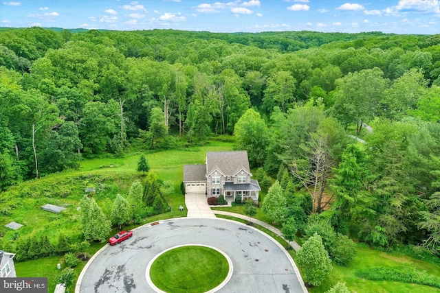 9830 Forge Valley Ct, Perry Hall, MD 21128 - view from above of property featuring a forest