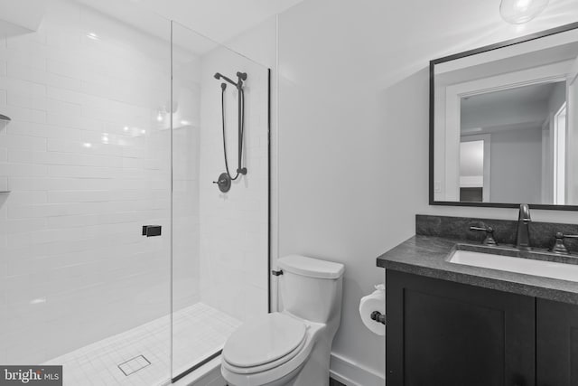 2514 Lyon Dr, Annapolis, MD 21403 - bathroom with toilet, vanity, and a stall shower