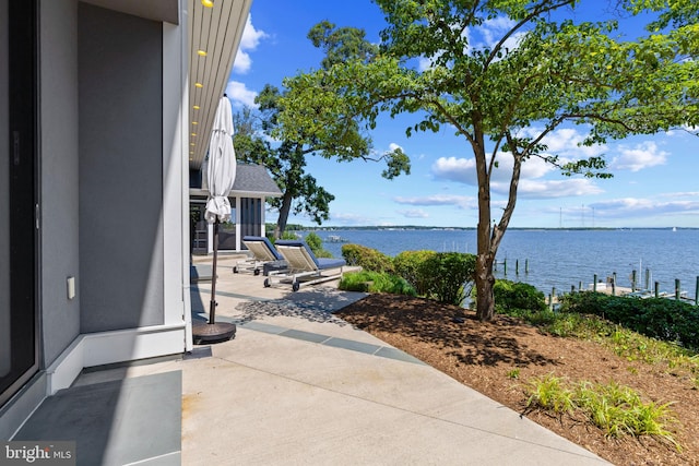 2514 Lyon Dr, Annapolis, MD 21403 - view of patio / terrace with a water view