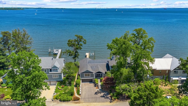2514 Lyon Dr, Annapolis, MD 21403 - view from above of property with a nearby body of water
