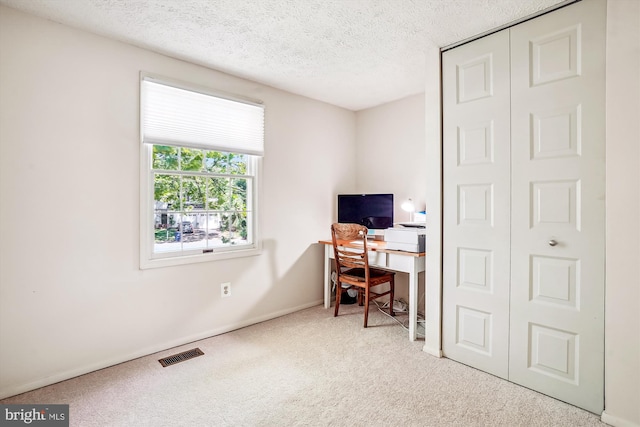 958 Tympani, Herndon, VA 20170 - carpeted home office with a textured ceiling and baseboards