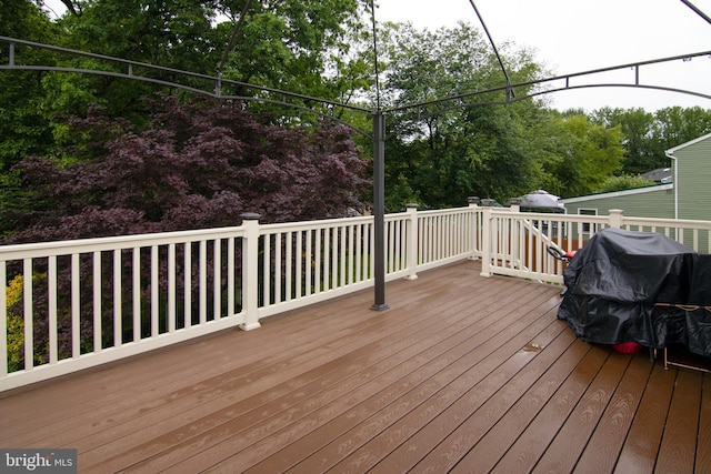 7 Hanover Pl, Sicklerville, NJ 08081 - wooden terrace with view of wooded area
