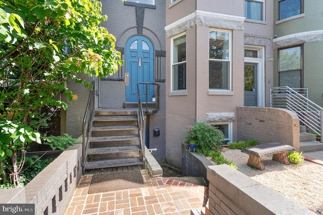 1726 U St NW Unit 1, Washington, DC 20009 - doorway to property featuring brick siding