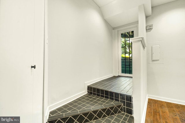 1726 U St NW Unit 1, Washington, DC 20009 - mudroom with dark wood-style flooring and baseboards