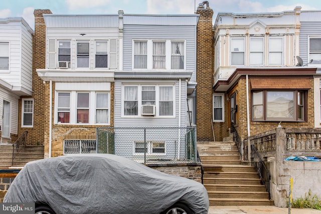 4719 Rorer St, Philadelphia, PA 19120 - view of front of property with stairway and cooling unit