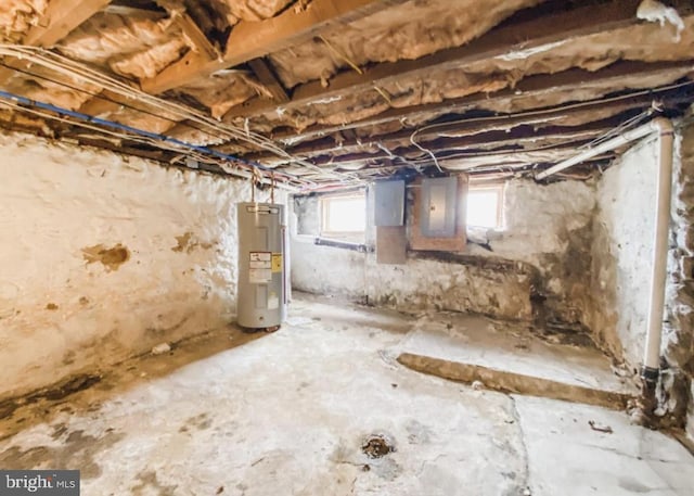 12 Pennsylvania Ave, Cumberland, MD 21502 - basement with electric water heater and electric panel
