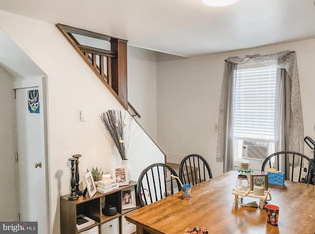 12 Pennsylvania Ave, Cumberland, MD 21502 - dining space featuring stairway and cooling unit