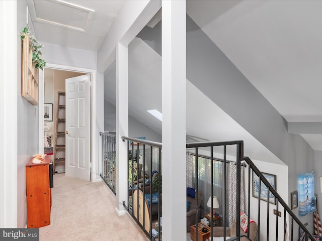 4333 Declaration Cir, Belcamp, MD 21017 - hall with carpet flooring and attic access