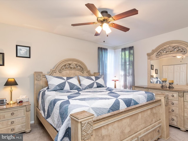 4333 Declaration Cir, Belcamp, MD 21017 - bedroom with light colored carpet and ceiling fan