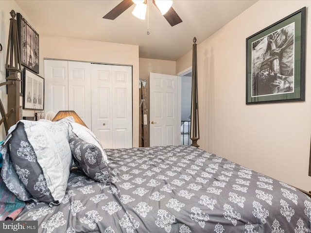4333 Declaration Cir, Belcamp, MD 21017 - bedroom with a closet and a ceiling fan
