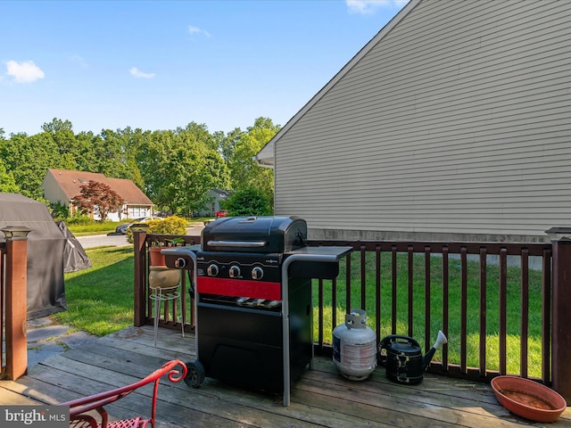4333 Declaration Cir, Belcamp, MD 21017 - deck with area for grilling and a yard