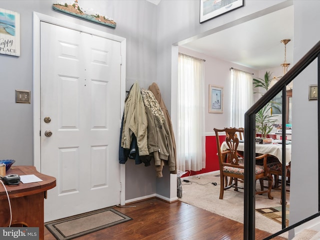 4333 Declaration Cir, Belcamp, MD 21017 - entryway with wood finished floors and baseboards