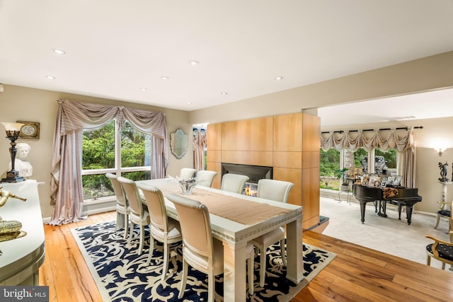 184 Pitman Downer Rd, Sewell, NJ 08080 - dining area featuring light wood-type flooring, plenty of natural light, and recessed lighting