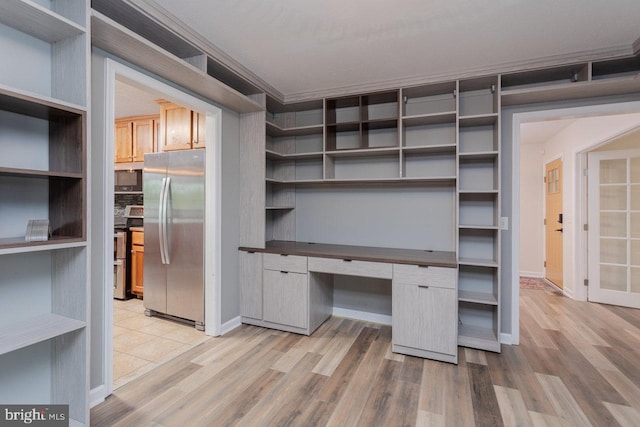 6081 Dotts Ln, Penn Laird, VA 22846 - unfurnished office with light wood-style flooring and baseboards
