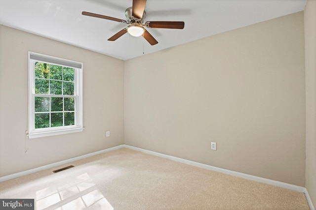 2249 Gunsmith Sq, Reston, VA 20191 - carpeted empty room with a ceiling fan and baseboards