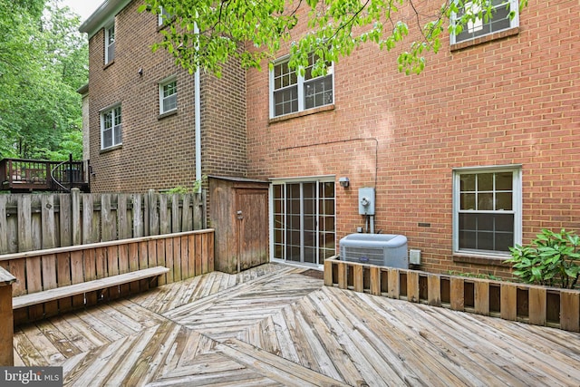 2249 Gunsmith Sq, Reston, VA 20191 - deck featuring central air condition unit
