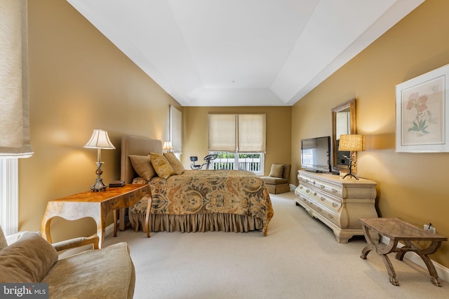 1015 Riverview Ln, Conshohocken, PA 19428 - bedroom featuring light colored carpet, a raised ceiling, and access to exterior