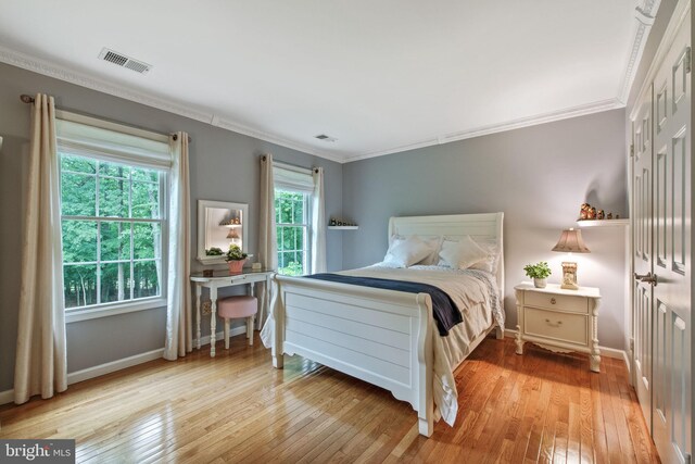 6323 Colchester Rd, Fairfax Station, VA 22039 - bedroom featuring ornamental molding, wood-type flooring, and baseboards