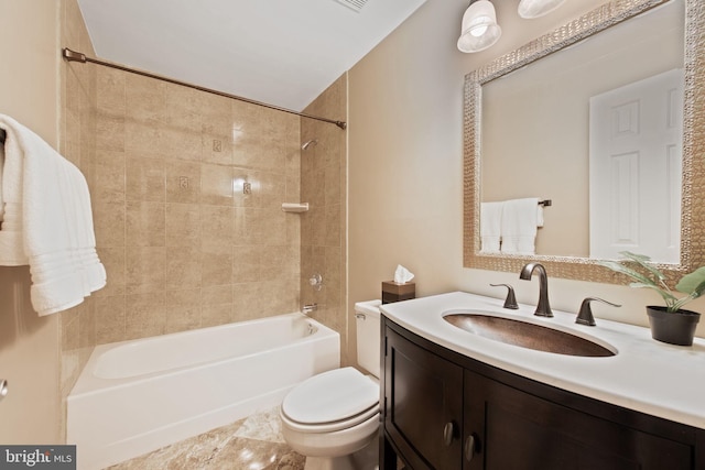 6323 Colchester Rd, Fairfax Station, VA 22039 - bathroom with toilet, shower / tub combination, and vanity