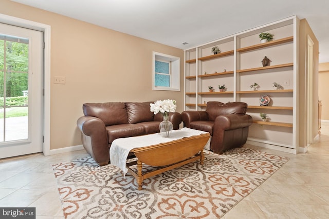 6323 Colchester Rd, Fairfax Station, VA 22039 - living area with tile patterned flooring and baseboards