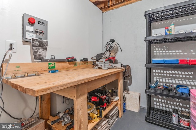 6323 Colchester Rd, Fairfax Station, VA 22039 - miscellaneous room with finished concrete floors
