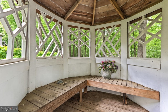 6323 Colchester Rd, Fairfax Station, VA 22039 - view of unfurnished sunroom