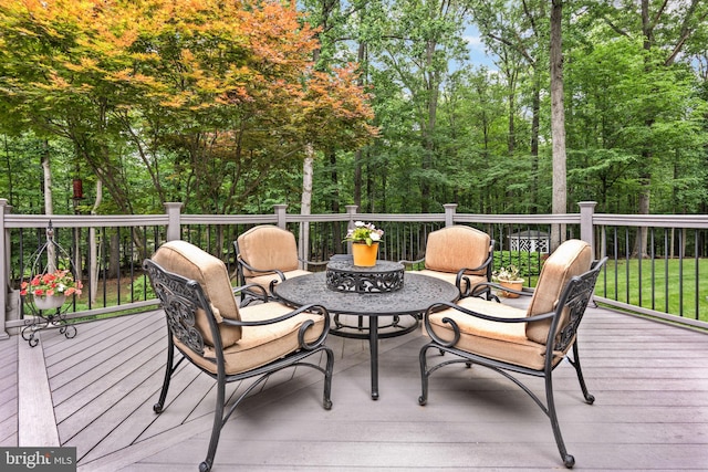 6323 Colchester Rd, Fairfax Station, VA 22039 - view of wooden terrace