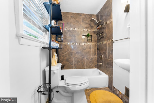 1420 V St SE, Washington, DC 20020 - bathroom featuring toilet and shower / bathtub combination