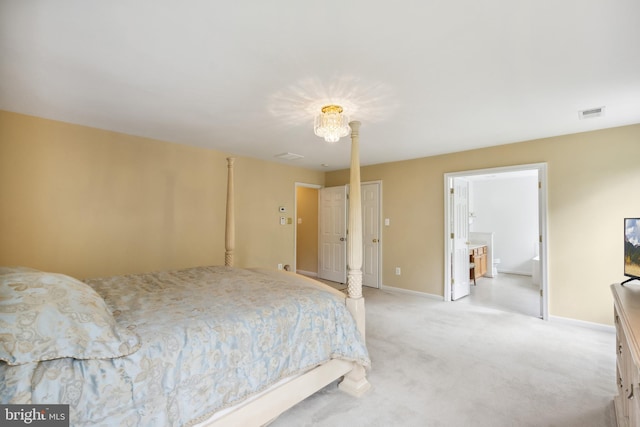 8456 Summer Breeze Pl, Manassas, VA 20112 - bedroom with light carpet and baseboards