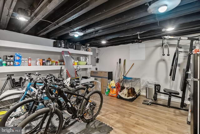1001 S Chadwick St, Philadelphia, PA 19146 - finished basement with wood finished floors
