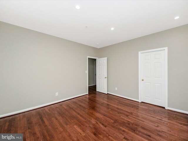 11937 Saint Francis Way, Bowie, MD 20721 - unfurnished bedroom with wood finished floors, baseboards, and recessed lighting