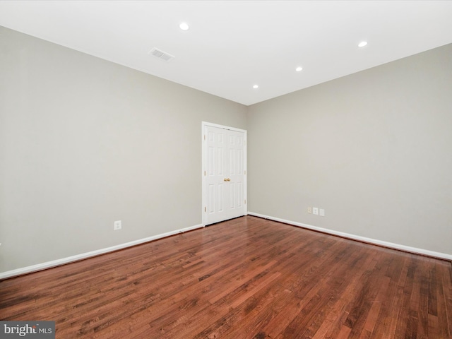 11937 Saint Francis Way, Bowie, MD 20721 - spare room with baseboards, wood finished floors, and recessed lighting
