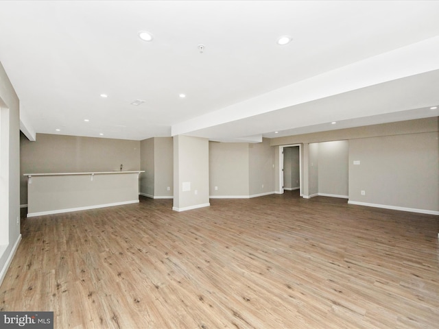 11937 Saint Francis Way, Bowie, MD 20721 - finished basement with wood finished floors, recessed lighting, and baseboards