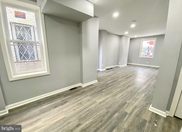 2922 W Norris St, Philadelphia, PA 19121 - spare room with baseboards, wood finished floors, and recessed lighting