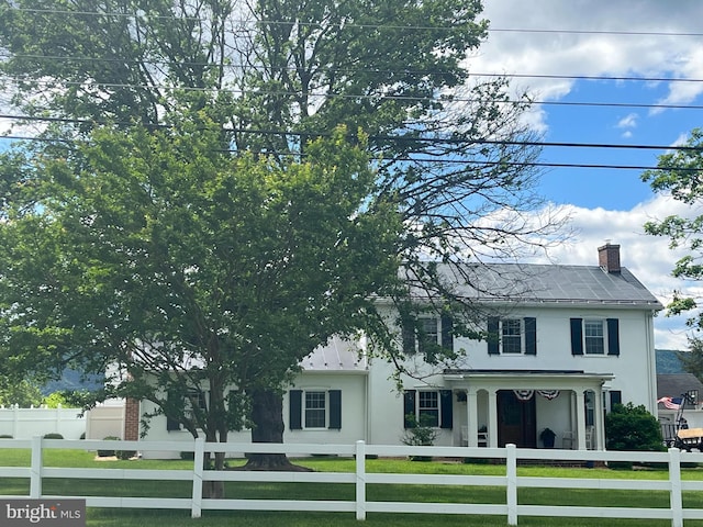 27986 Old Valley Pike, Toms Brook, VA 22660 - view of front of property featuring a chimney and stucco siding