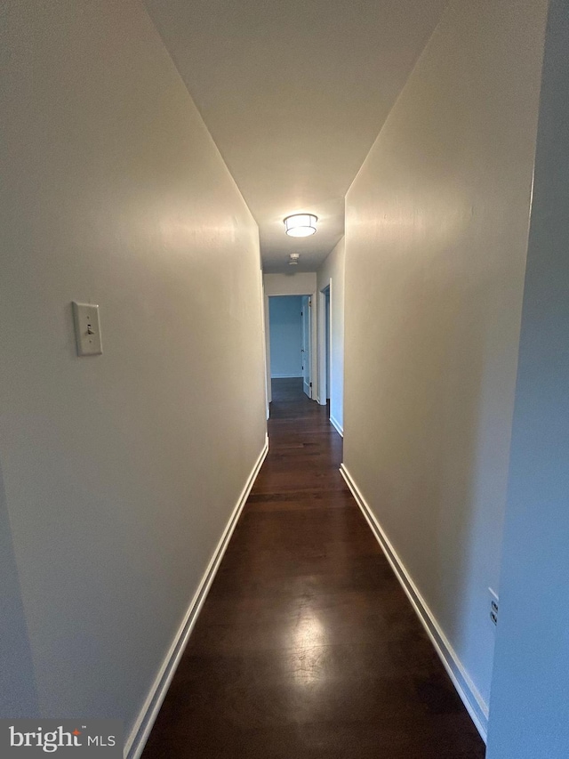 1821 Driver Ave, Lancaster, PA 17602 - hallway with baseboards and dark wood-style floors