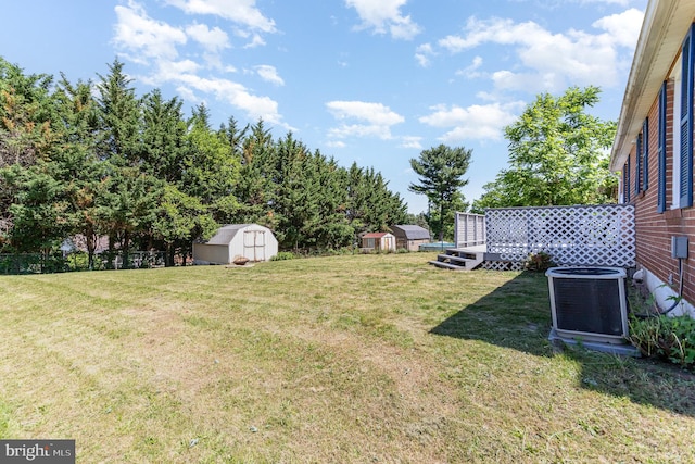 2269 Locust Ln, York, PA 17408 - view of yard with central AC and a wooden deck