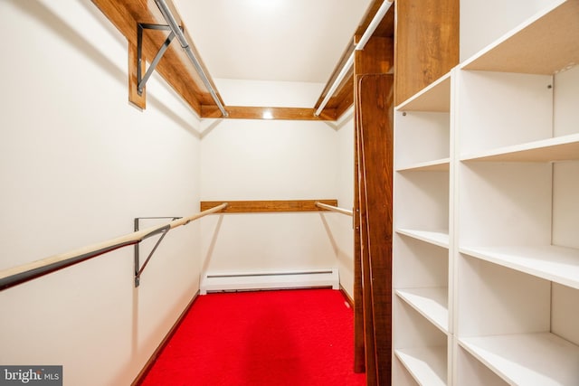 306 Spring Cir, Norristown, PA 19403 - spacious closet featuring a baseboard heating unit and carpet floors