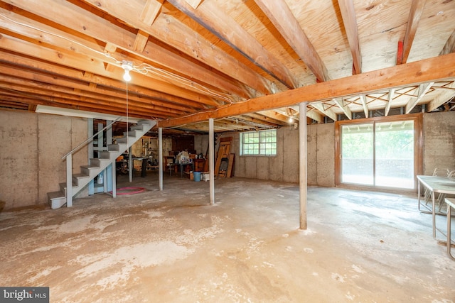 306 Spring Cir, Norristown, PA 19403 - below grade area with stairway