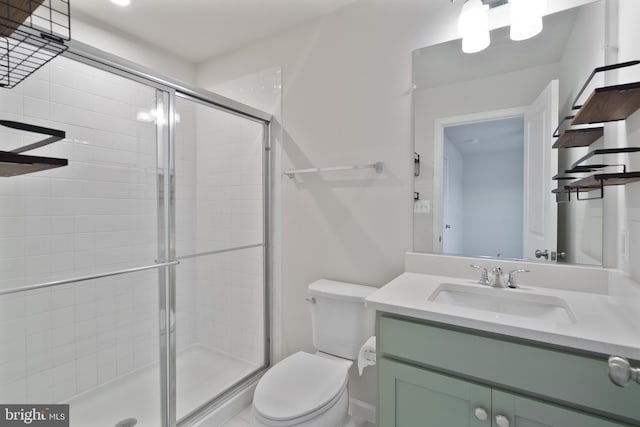 488 National St, Ranson, WV 25438 - full bath with a stall shower, toilet, and vanity