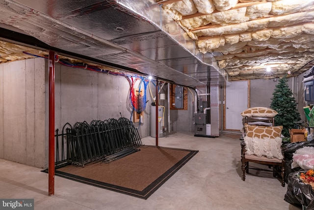 310 Valley Ct, Reading, PA 19608 - unfinished below grade area featuring water heater and heating unit