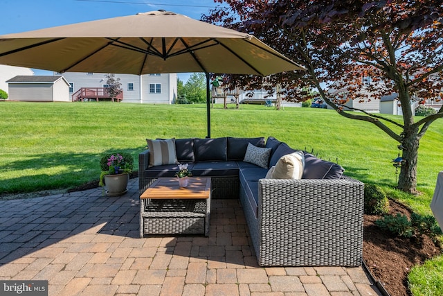 310 Valley Ct, Reading, PA 19608 - view of patio / terrace with an outdoor hangout area