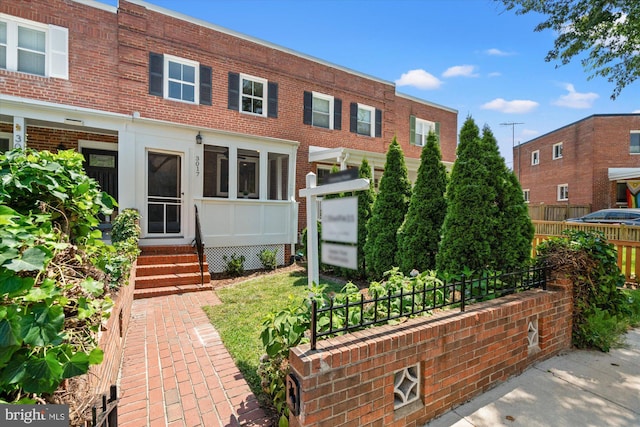 3017 Fulton St, Alexandria, VA 22305 - view of front of home featuring brick siding and entry steps
