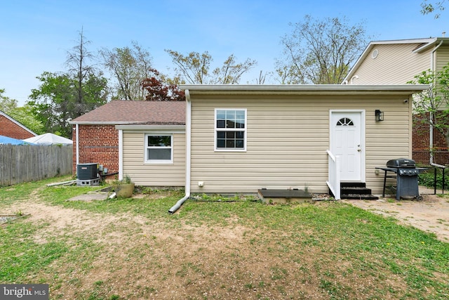 2920 Weisman Rd, Silver Spring, MD 20902 - rear view of house with central air condition unit and entry steps