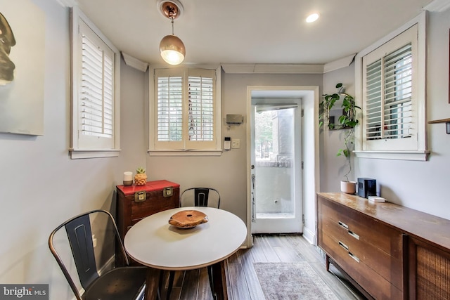 1502 13th St NW Unit 1, Washington, DC 20005 - dining space with wood finished floors and baseboards