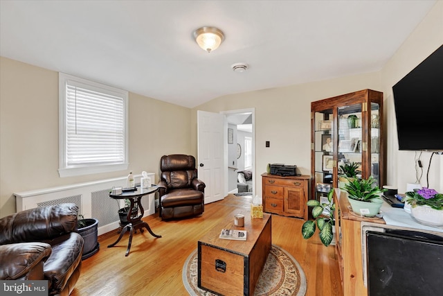 619 Warwick Rd, Baltimore, MD 21229 - living area with light wood finished floors and radiator