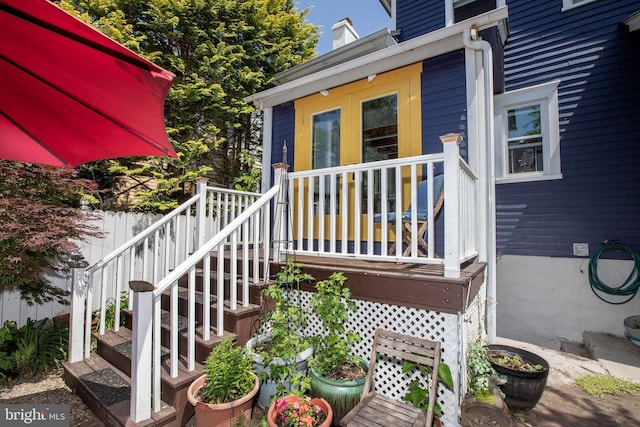 8 S Main St, Stockton, NJ 08559 - view of wooden terrace