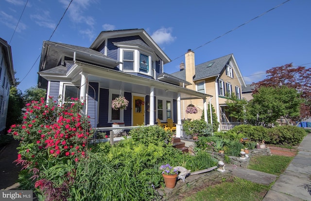 8 S Main St, Stockton, NJ 08559 - view of front facade featuring a porch