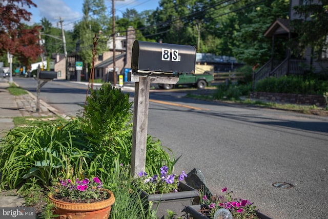8 S Main St, Stockton, NJ 08559 - view of asphalt street featuring street lights, sidewalks, and curbs